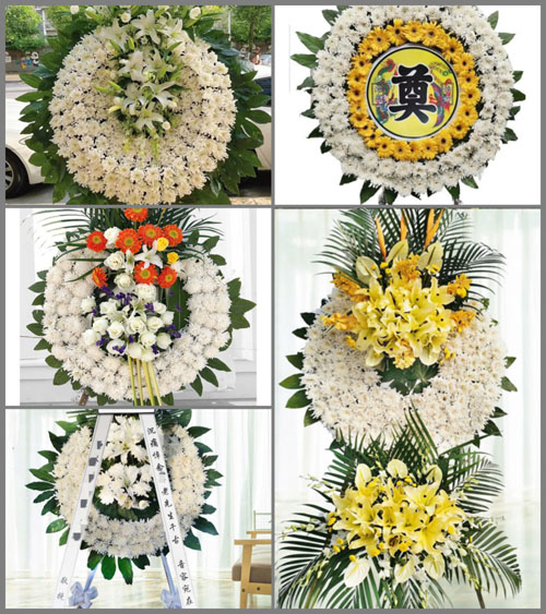 安徽黄山市休宁县汪村镇山后村花圈速递